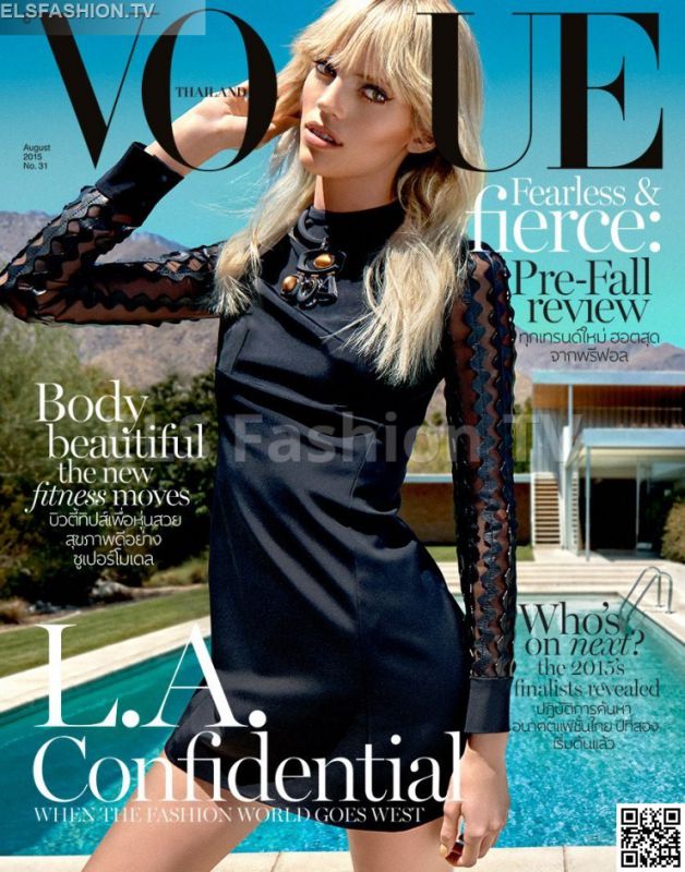 Vogue Thailand August 2015 - Model Devon Windsor